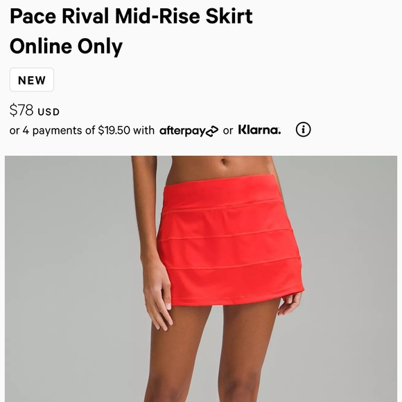 lululemon athletica Dresses & Skirts - Lululemon Pace Rival Mid-Rise Skirt